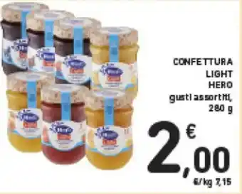 Spazio Conad Hero Light Confettura 280 g offerta
