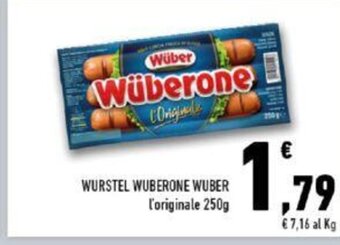Conad Wurstel Wuberone Wuber l'originale 250g offerta