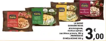 Spazio Conad Giovanni Rana Lasagne 350 g / Parmigiana di Melanzane 300 g offerta