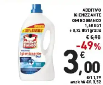 Spazio Conad Omino Bianco Additivo Igienizzante 1,68 litri + 0,72 litri gratis offerta