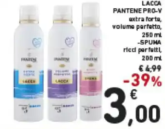 Spazio Conad Pantene Pro-V Lacca 250 ml / Spuma 200 ml offerta