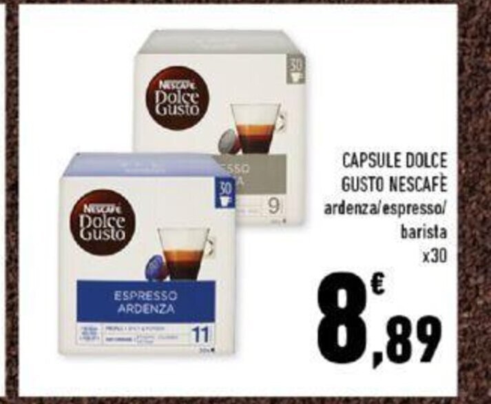 Cialde Caff&egrave; Nescaf&eacute; Dolce Gusto &ndash; Napoli, Roma, Barista, Cortado, Ardenza &ndash; Multipacco 80/160/240
