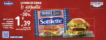 Spazio Conad Sottilette Burger con cheddar 185 g offerta