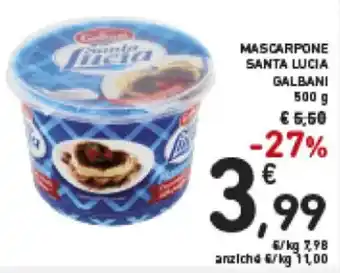 Spazio Conad Galbani Santa Lucia Mascarpone 500 g offerta