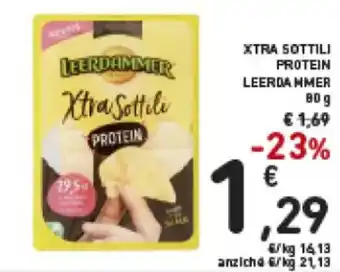 Spazio Conad Leerdammer Xtra Sottili Protein 80 g offerta