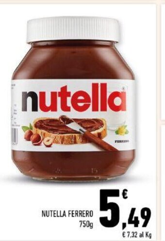 Conad Nutella Ferrero 750 g offerta