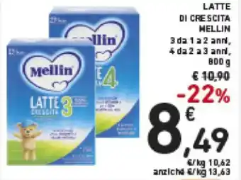 Spazio Conad Mellin Latte di Crescita 800 g offerta