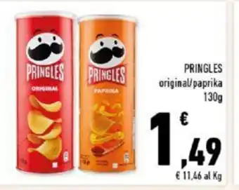 Conad Pringles original/paprika 130 g offerta