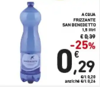 Spazio Conad San Benedetto Acqua Frizzante 1,5 litri offerta