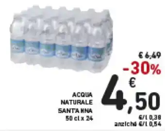 Spazio Conad Sant'Anna Acqua Naturale 50 cl x 24 offerta