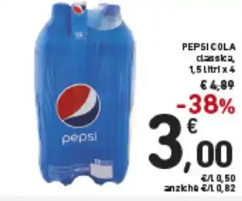 Spazio Conad Pepsi Cola 1,5 litri x 4 offerta