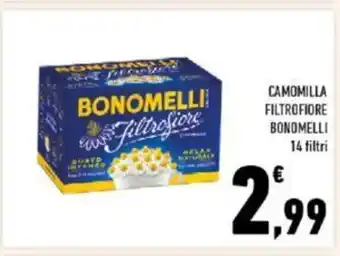 Conad Bonomelli Camomilla Filtrofiore 14 filtri offerta