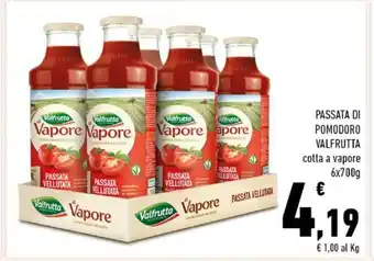 Conad Valfrutta Passata Di Pomodoro cotta a vapore 6 x 700 g offerta