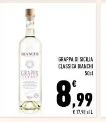 Conad Grappa Di Sicilia Classica Bianchi 50 cl offerta