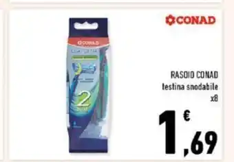 Conad Conad Rasoio testina snodabile x 8 offerta