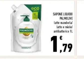 Conad Palmolive Sapone Liquido latte mandorla/latte e miele/antibatterica 1L offerta