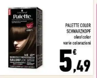 Conad Palette Color Schwarzkopf oleo/color varie colorazioni offerta