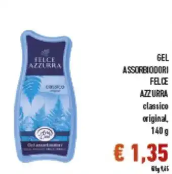 Spazio Conad Felce Azzurra Gel Assorbiodori 140 g offerta