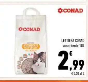 Conad Conad Lettiera assorbente 10L offerta