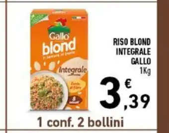 Conad Gallo Riso Blond Integrale 1Kg offerta