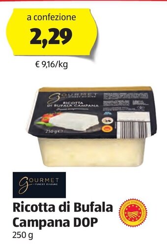 ALDI Ricotta di Bufala Campana DOP 250 g offerta