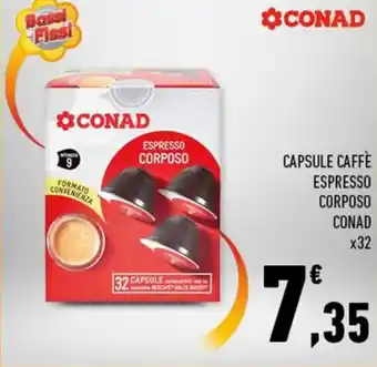Conad Superstore Conad Capsule Caffè Espresso Corposo x32 offerta