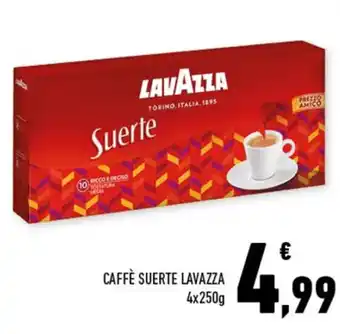 Conad Superstore Lavazza Caffè Suerte 4x250g offerta