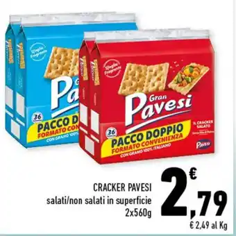 Conad Superstore Pavesi Gran Pavesi Cracker 2x560g offerta
