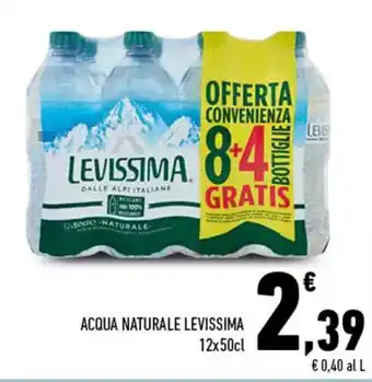 Conad Superstore Levissima Acqua Naturale 12x50cl offerta