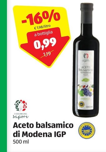 ALDI Aceto balsamico di Modena IGP 500 ml offerta