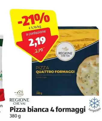 ALDI Pizza bianca 4 formaggi 380 g offerta