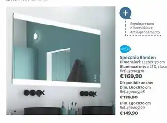 Bricocenter Specchio randen offerta
