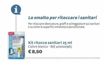 Kit ritocch sanitari 25 ml