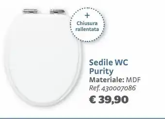 Sedile wc purity