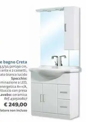 Bricocenter Mobile bagno creta offerta