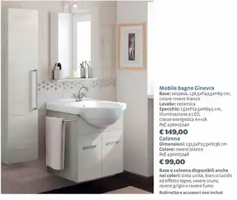 Bricocenter Mobile bagno ginevra offerta