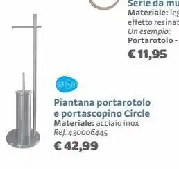 Bricocenter Piantana portarotolo e portascopino circle offerta