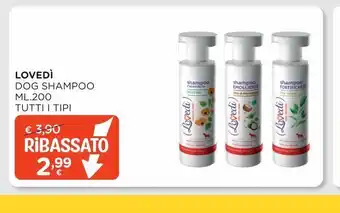 Arcaplanet Lovedi dog shampoo ml.200 - - tutti i tipi offerta