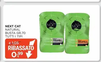Next cat - natural - busta gr.70 - tutti i tipi