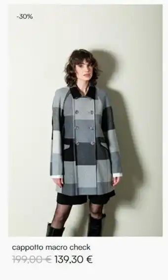 Sandro Ferrone Cappotto macro check offerta