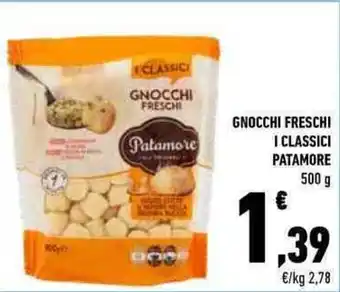Conad Patamore Gnocchi Freschi I Classici 500 g offerta