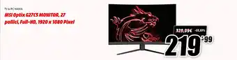 MediaWorld MSI Optix G27C5 Monitor, 27 pollici, Full-HD, 1920 x 1080 Pixel offerta