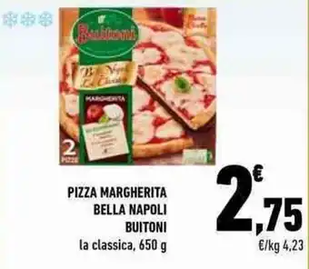 Conad Buitoni Pizza Margherita Bella Napoli la classica 650 g offerta