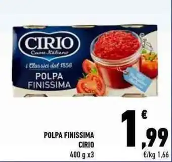 Conad Cirio Polpa Finissima 400 g x3 offerta