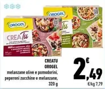 Conad Orogel Creatu melanzane olive e pomodorini peperoni zucchine e melanzane 320 g offerta