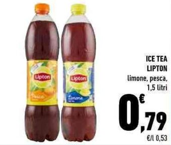 Conad Lipton Ice Tea limone, pesca 1,5 litri offerta