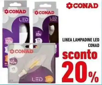 Conad Conad Linea Lampadine Led offerta