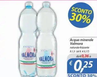 Valmora Acqua minerale naturale-frizzante lt. 1,5