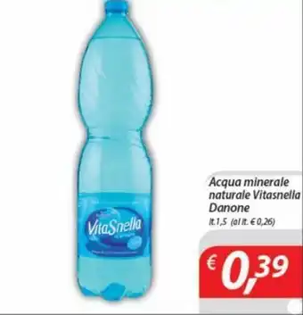 Danone Vitasnella Acqua minerale naturale lt. 1,5