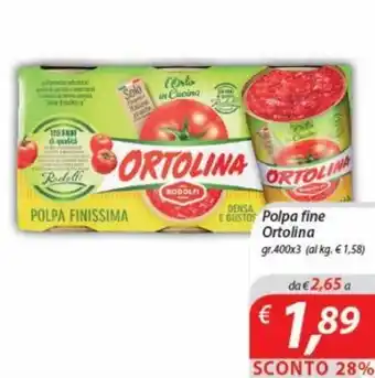 Ortolina Polpa fine gr. 400x3
